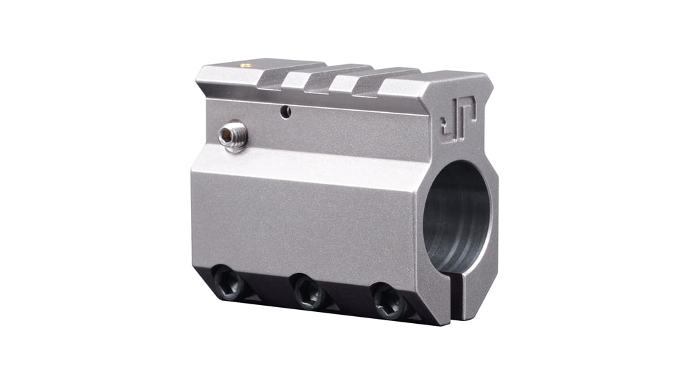 JP Enterprises .750 Adjustable Gas Block, Stainless Steel, Silver, Silver JPGS-2S
