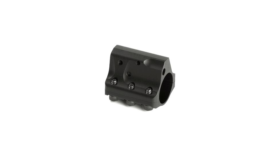 Adjustable Gas Block With Adjustable Locking Screw, .750 Bore,  Stainless  Low Profile To Fit Under Hand Guard Clamp On Style, Black