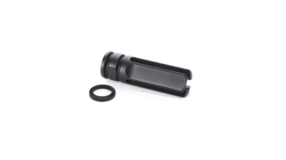 JP Enterprises Flash Hider, 5/8-24 Tpi, .850 Od, .350 Exit, Qpq, Black JPFH-762L
