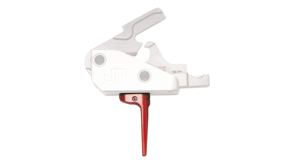 JP Enterprises Flat Modular Trigger Shoe, Red, JPFC-TSF-RED
