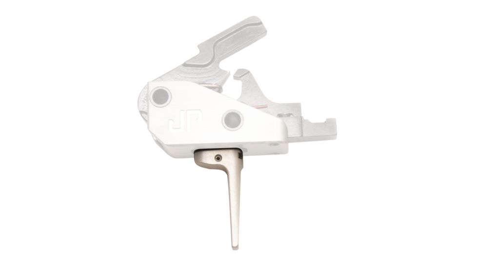 JP Enterprises Flat Modular Trigger Shoe, Silver, JPFC-TSF-SLV