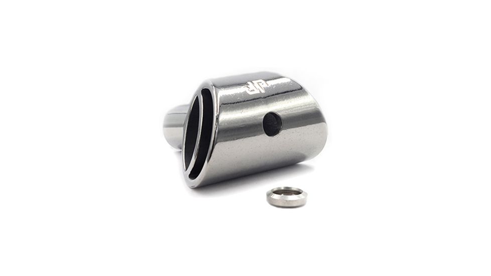JP Enterprises Recoil eliminator, dual chamber, Brushed Stainless, 5/8x24 TPI, .750 Nut JPRE-324S