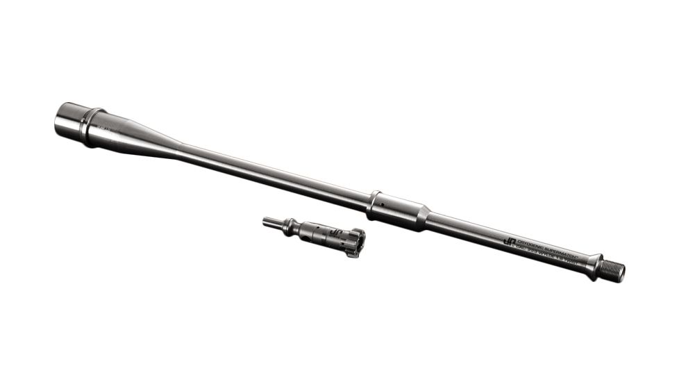 JP Enterprises Supermatch Barrel With Headspaced Jp Enhanced Bolt, 16in, Ultra-Light Contour, Silver, JPSM223-16UL8M