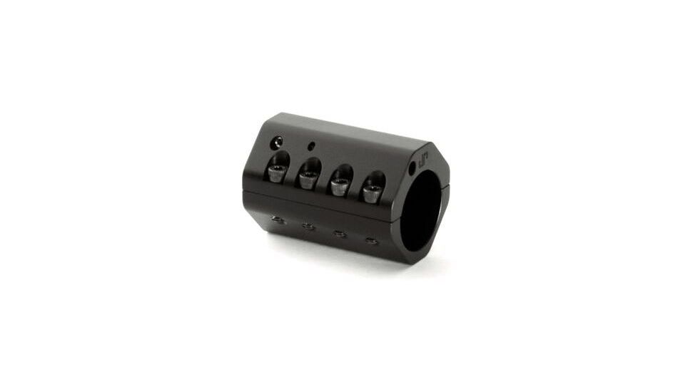 ADJUSTABLE GAS BLOCK WITH ADJUSTABLE LOCKING SCREW, .936 BORE,  ALUMINUM  LOW PROFILE TO FIT UNDER HAND GUARD FOR AR-10 STYLE