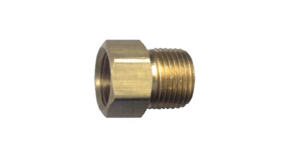 JR Products Inverted Flare To MPT Connector With Check Valve 1/4in, 07-30045