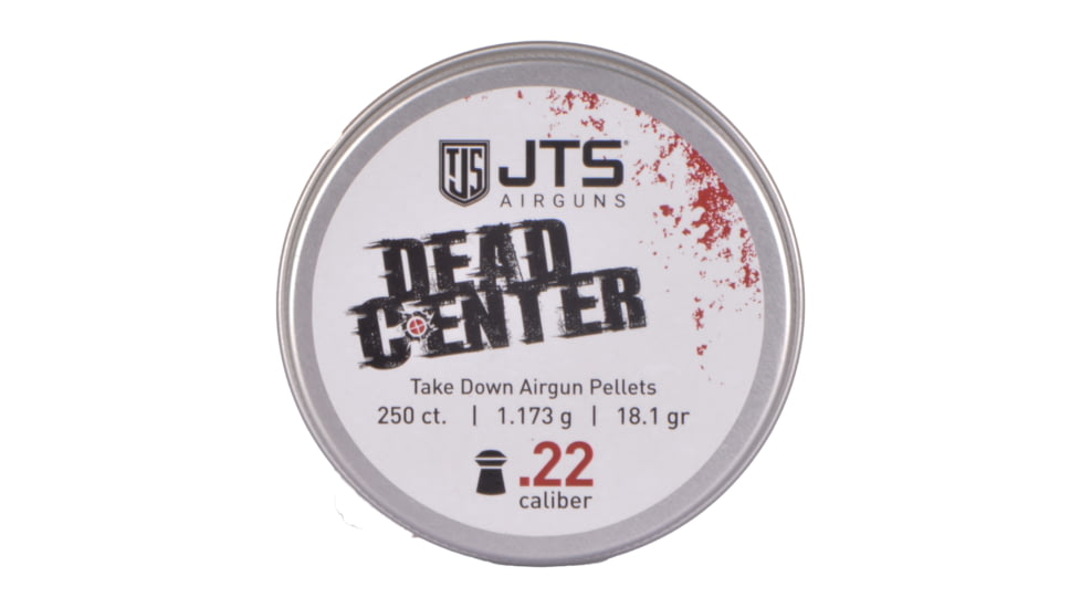 JTS Group Dead Center, .22 Caliber, 18.13 Grain Domed Tip Air Rifle Ammo, 250 Rounds, JAC100