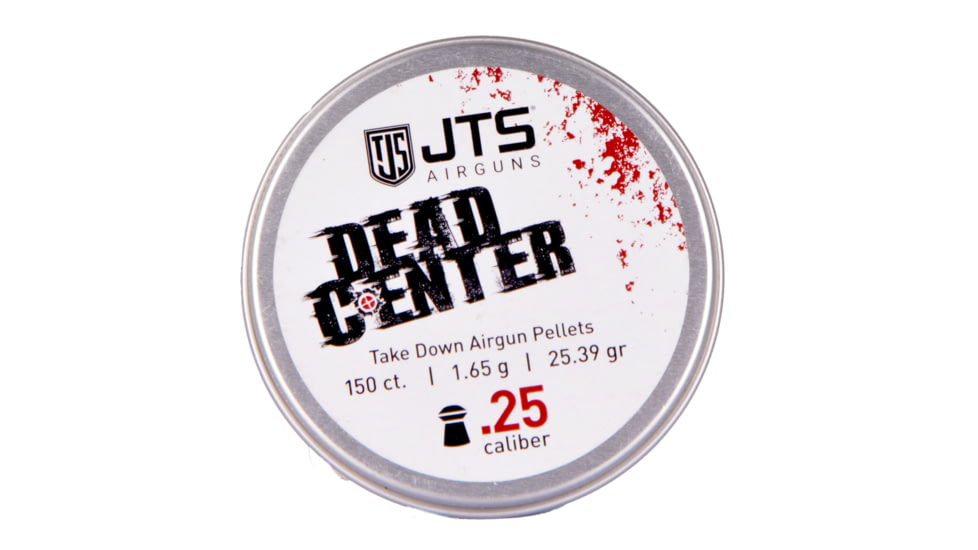 JTS Group Dead Center, .25 Caliber, 25.39 Grain Domed Tip Air Rifle Ammo, 150 Rounds, JAC102