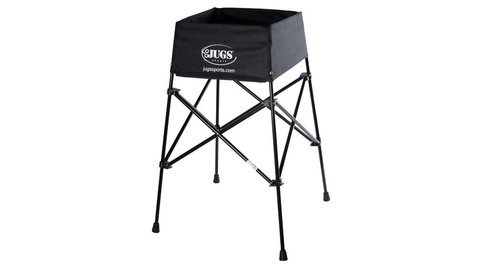 JUGS Back-Saver Collapsible Ball Basket, Black, A1021