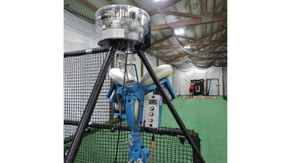 JUGS Carousel Feeder for BP 1 Softball Pitching Machine, Black, F1045