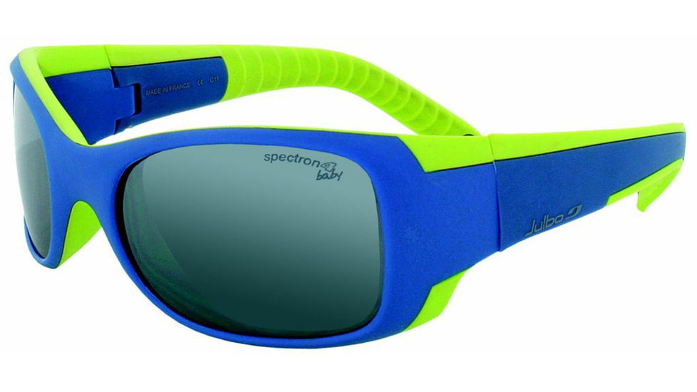 Julbo Booba Kids Sunglasses, Blue/Lime w/ Spectron 4 Baby Lenses 4352332