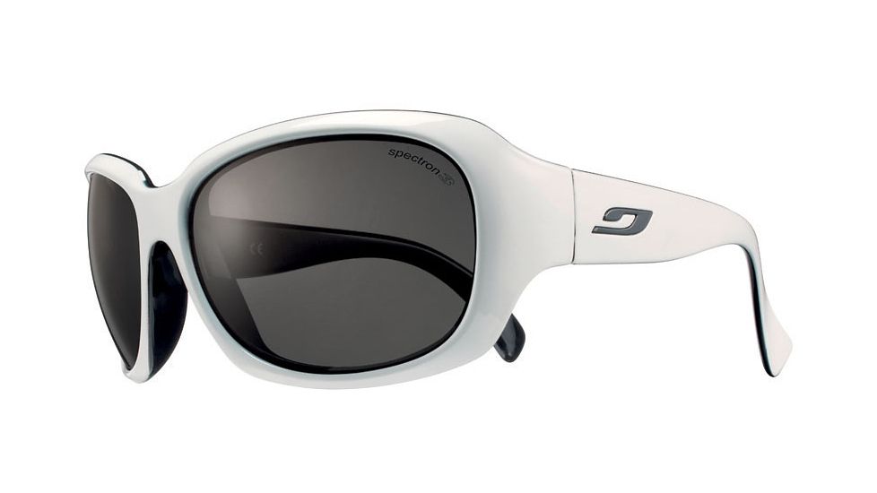 Julbo Bora Bora Single Vision Prescription Sunglasses, White / Black Frame, Grey Spectron 3 Lens-J4392011SV