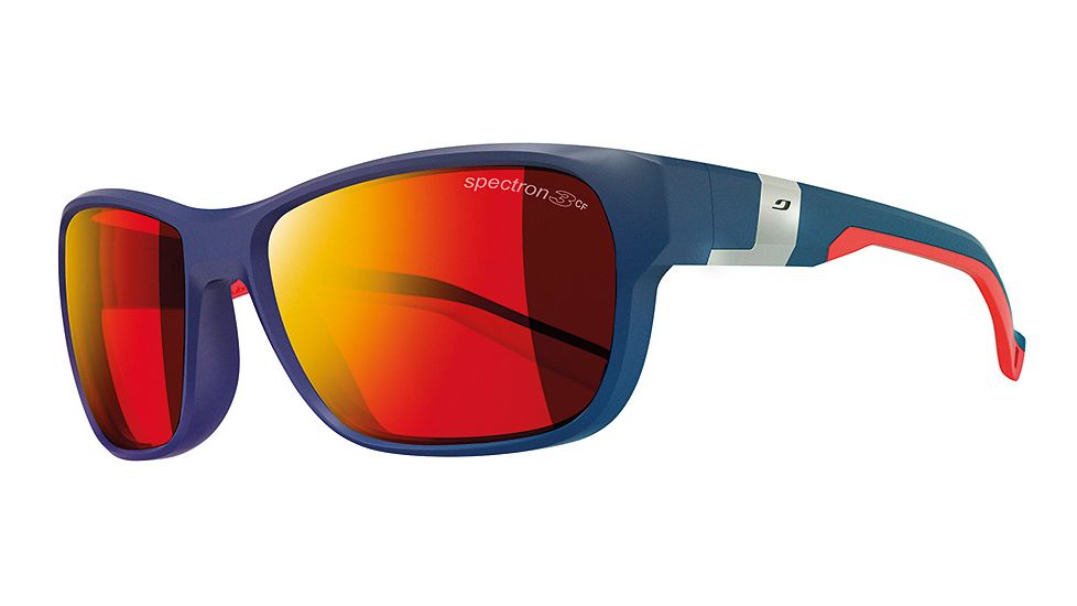 Julbo Coast Bifocal Prescription Sunglasses, Matte Dark Blue / Red Frame, Spectron 3 + Mlayer Red Lens-J4721112BI