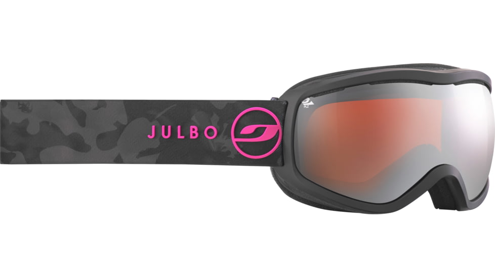 Julbo EQUINOX (Polar) Goggles Black marbrure with Orange Polarized Lenses, Large J74991116