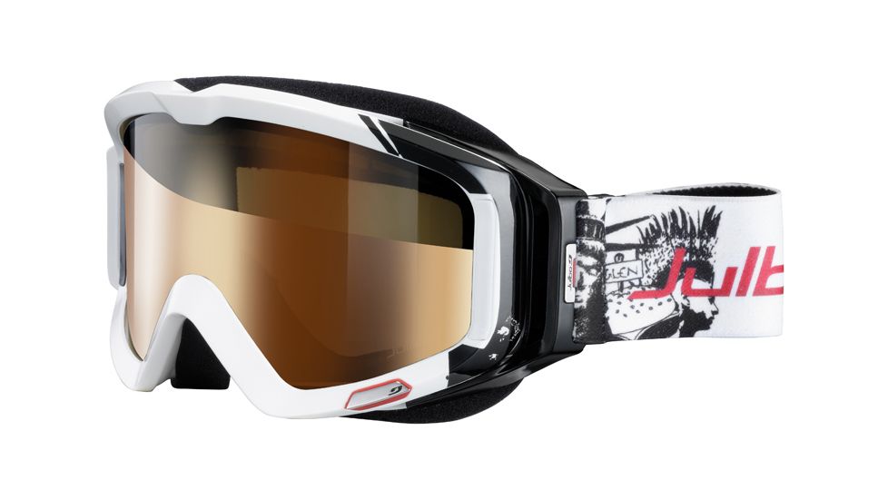 Julbo Glenak Goggles - White/Black Frame, Camel lens 70350110