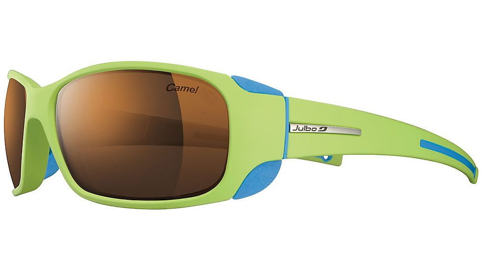 Julbo MonteBianco Bifocal Prescription Sunglasses, Apple Green / Blue Frame, Camel Lens, Polarized, Photochromic-J4155016USBI