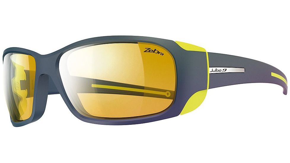Julbo MonteBianco Bifocal Prescription Sunglasses, Dark Blue / Yellow Frame, Zebra Lens, Photochromic-J4153132BI