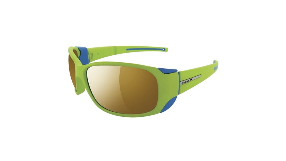 Julbo Montebianco Sunglasses, Apple Green/Blue Frame w/ Camel Lenses 4155016