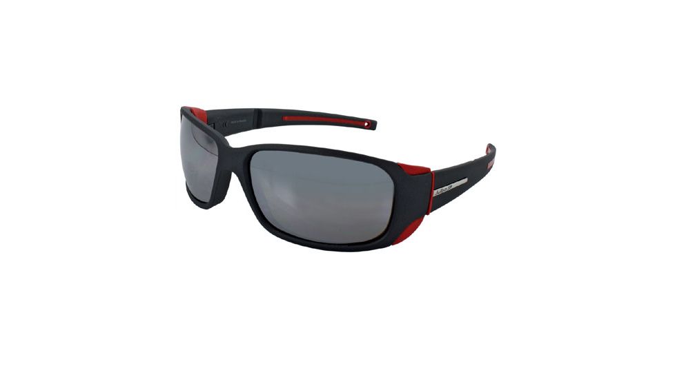 Julbo Montebianco Sunglasses - Soft Black/Red Frame, Spectron 4 Lenses 4151222