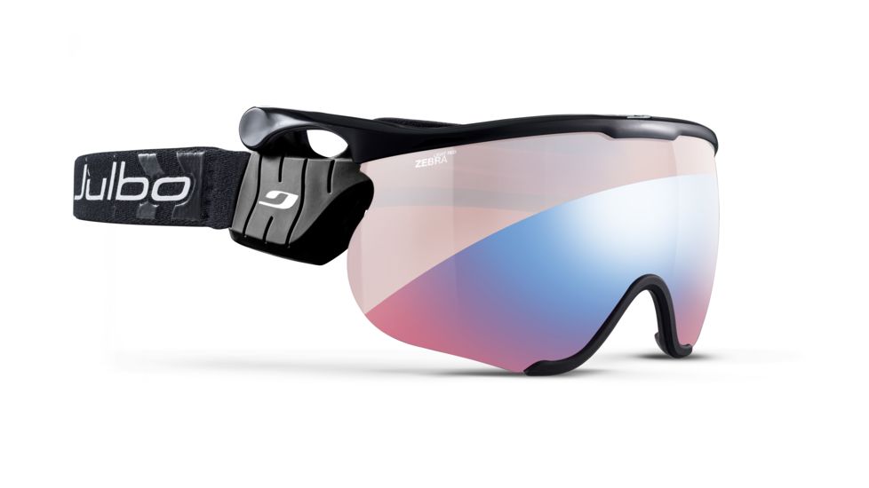 Julbo Sniper Goggles, Black/Black with Zebra Light Red, Large, J70034147