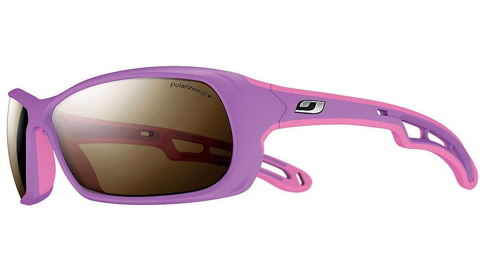 Julbo Swell Progressive Prescription Sunglasses, Plum Frame, Polarized 3+ W/ Smoke Tint Lens, Polarized-J4419121USPR