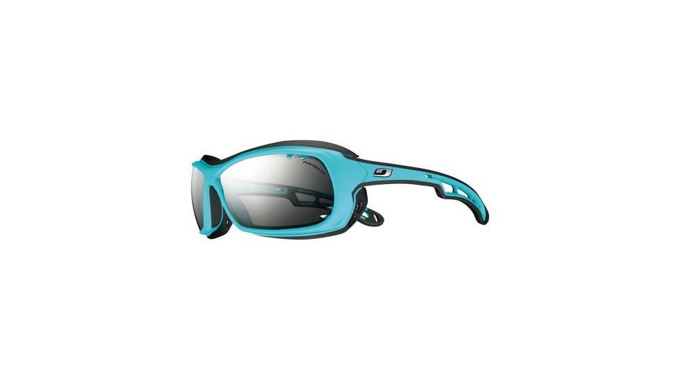 Julbo Wave Sunglasses, Blue/Black w/ Polarized 3+ Lenses 4429112