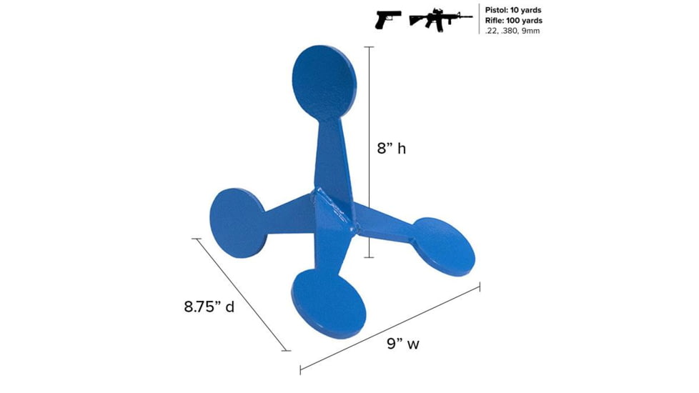 Legion Targets 2.5in AR500 Steel Small Jumping Target AR-1002