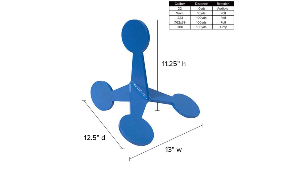 Legion Targets Jumping Target Set, Blue, AR-10KIT