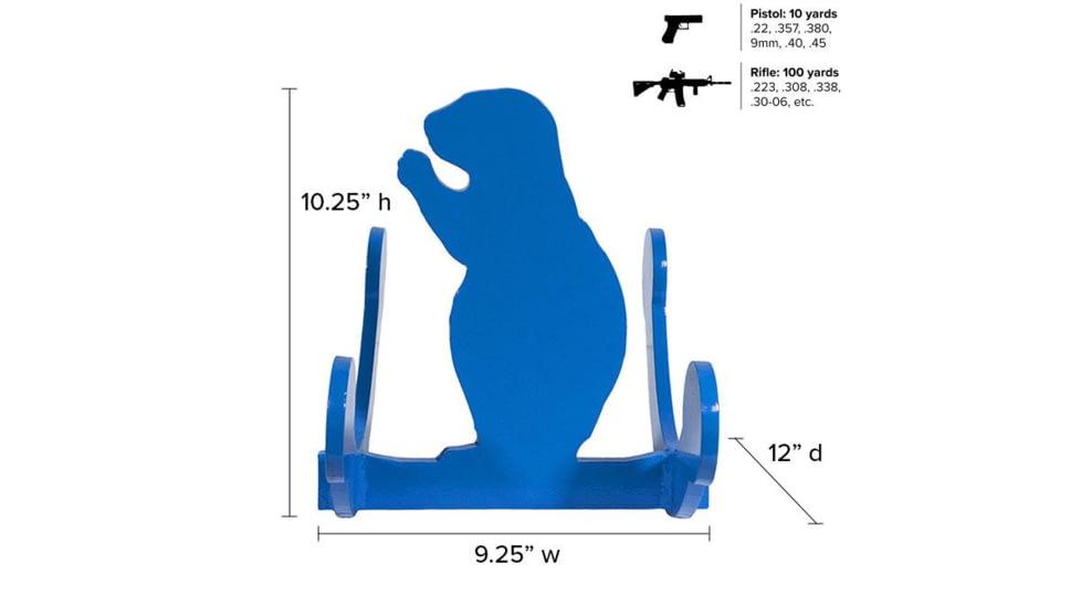 Legion Targets Rocking Gopher AR500 Steel Target AR-1025