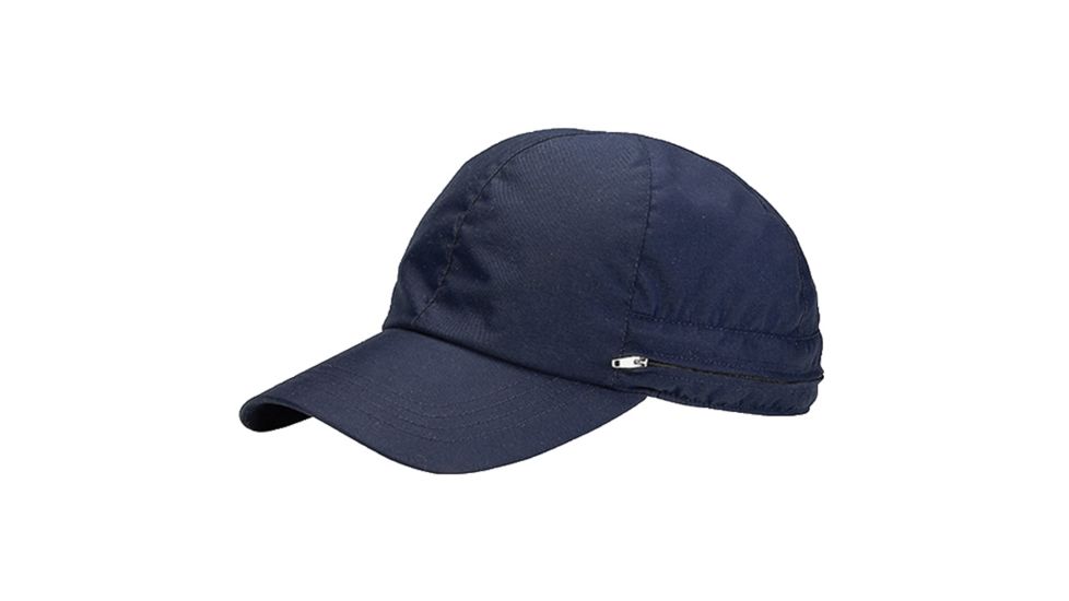 Juniper Microfiber Cap W/flap Navy Osf J7638-NVY