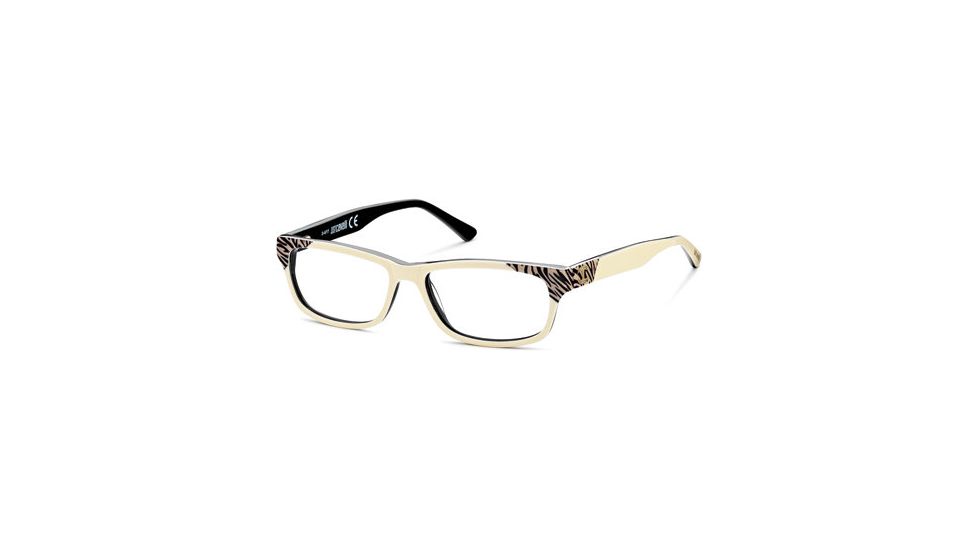 Just Cavalli JC0458 Eyeglass Frames - White/Black Frame Color