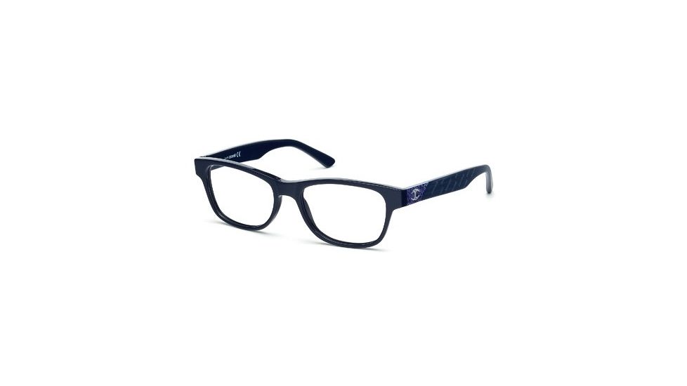 Just Cavalli JC0461 Eyeglass Frames - Shiny Blue Frame Color