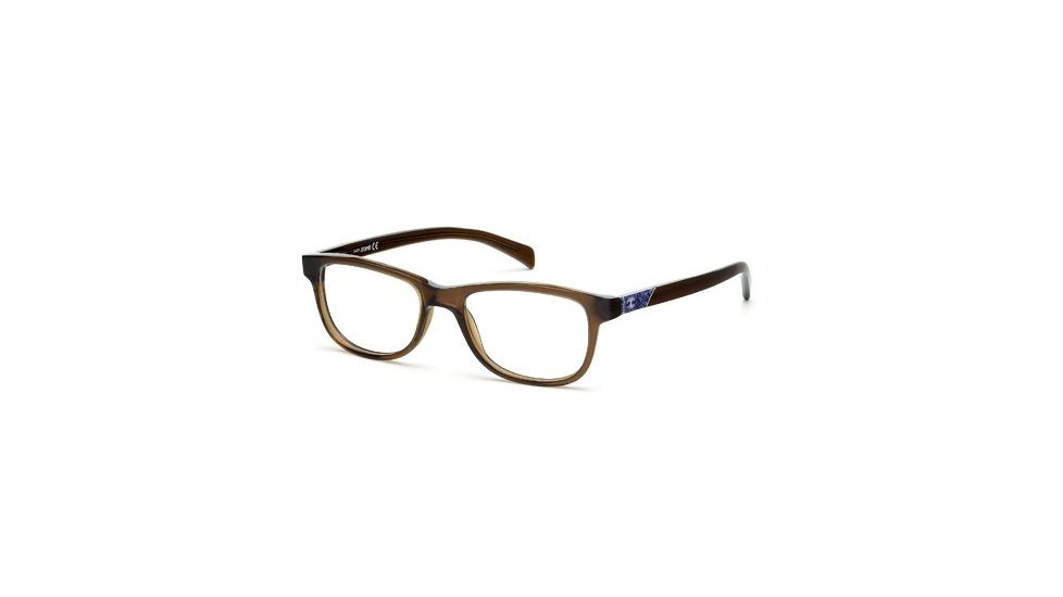 Just Cavalli JC0471 Eyeglass Frames - Shiny Dark Brown Frame Color