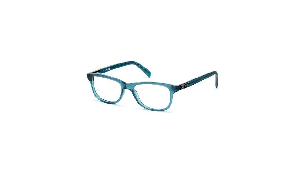 Just Cavalli JC0471 Eyeglass Frames - Shiny Dark Green Frame Color