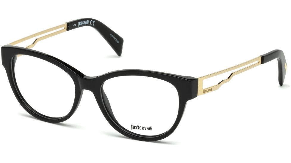 Just Cavalli JC0802 Eyeglass Frames - Shiny Black Frame Color