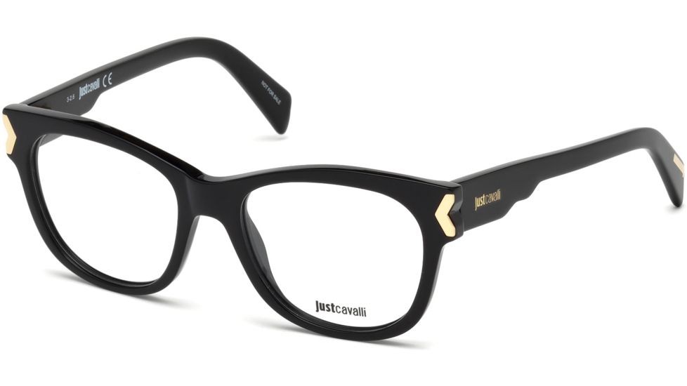 Just Cavalli JC0806 Eyeglass Frames - Shiny Black Frame Color, Shiny Black Lens Color