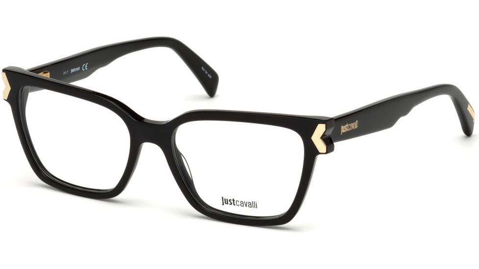 Just Cavalli JC0808 Eyeglass Frames - Shiny Black Frame Color