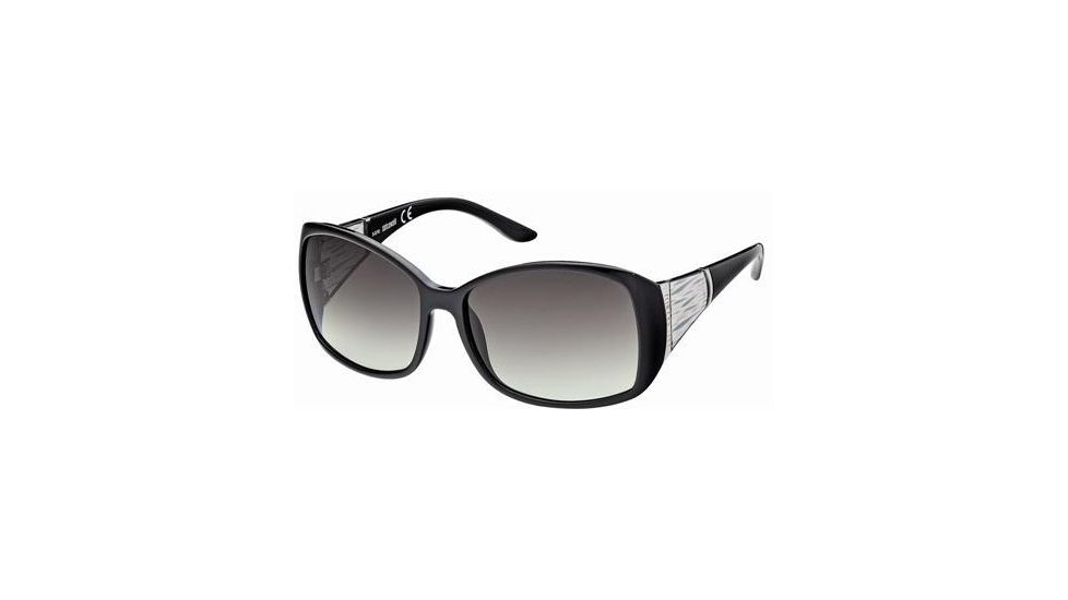Just Cavalli JC349S Sunglasses - Shiny Black Frame Color, Gradient Smoke Lens Color