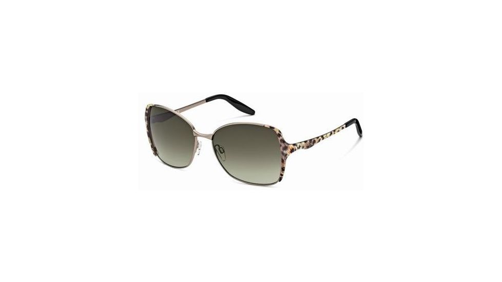 Just Cavalli JC407S Sunglasses - Shiny Light Bronze Frame Color, Gradient Green Lens Color