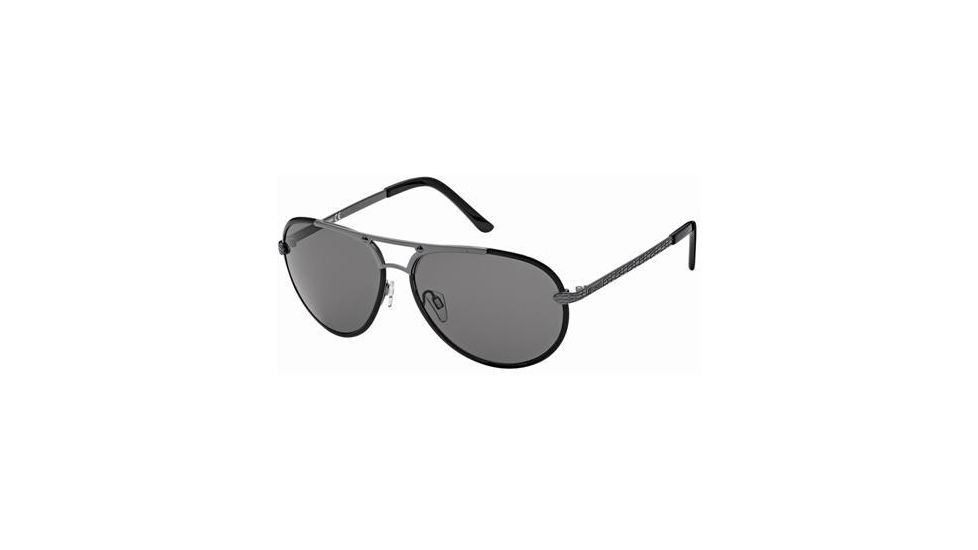 Just Cavalli JC410S Sunglasses - Shiny Dark Ruthenium Frame Color, Smoke Lens Color