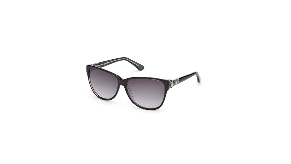 Just Cavalli JC415S Sunglasses - Black Frame Color, Gradient Smoke Lens Color