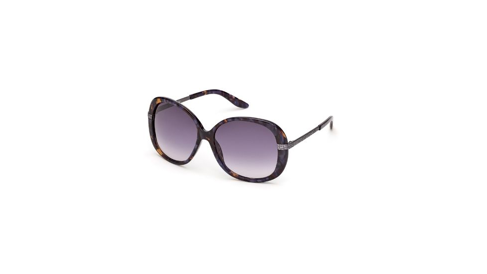 Just Cavalli JC418S Sunglasses - Coloured Havana Frame Color, Gradient Smoke Lens Color
