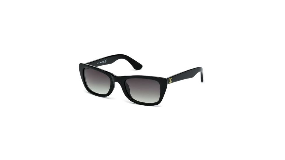 Just Cavalli JC491S Sunglasses - Shiny Black / Gradient Green Frame Color
