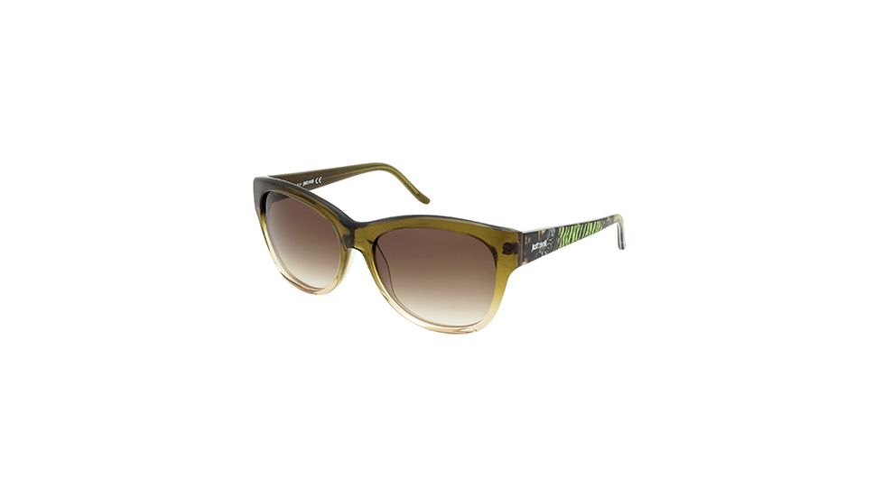 Just Cavalli JC634S Sunglasses - Dark Green Frame Color, Gradient Brown Lens Color
