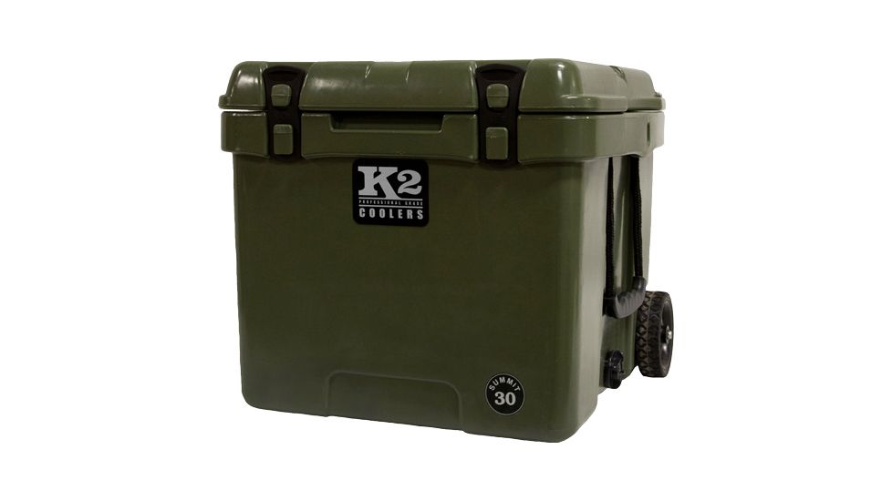 K2 Coolers Summit Series 30 Qt Duck Boat Green W/ Wheels