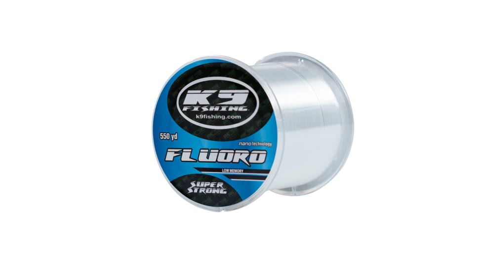 K9 Fishing Clear Fluoro Line 6lb 550yd Spool, 550-6lb-CL