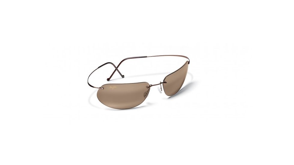 Maui Jim Ka'anapali Sunglasses w/ Metallic Gloss Copper Frame and HCL Bronze Lenses - H501-23, Quarter View