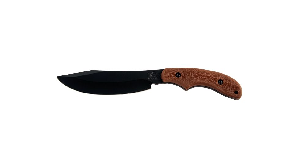Ka-Bar Knives Adventure Potbelly Straight Edge Knife w/ Polyester Sheath, Clampack, BROWN 4-5600CP-8