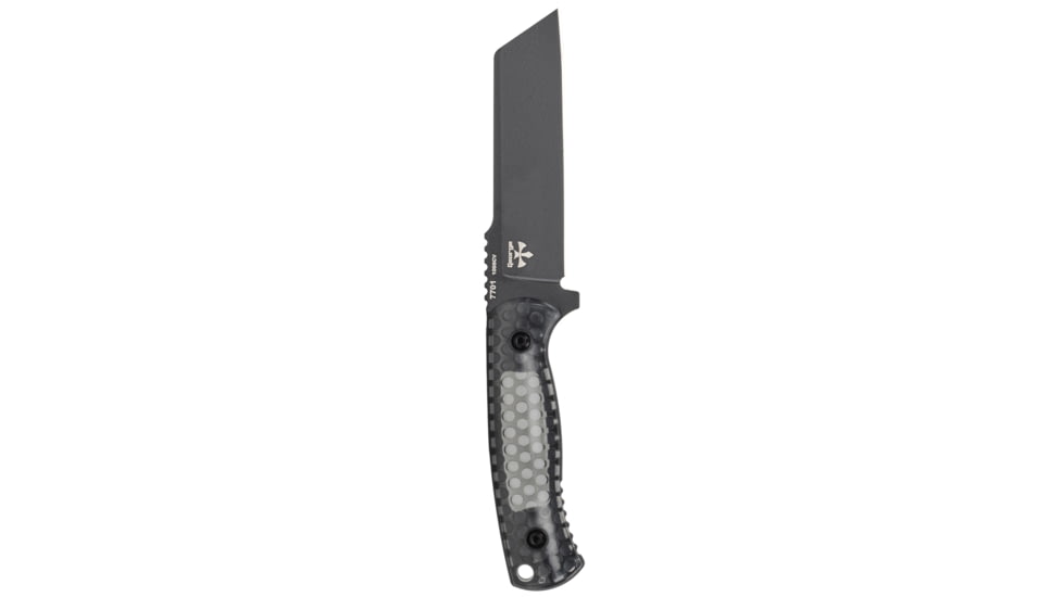 KA-BAR Knives Cool Name Fixed Blade Knife, 4.625in, 1095 Cro-Van Blade, Sheepsfoot, Polycarbonate, Black Handle, 7701
