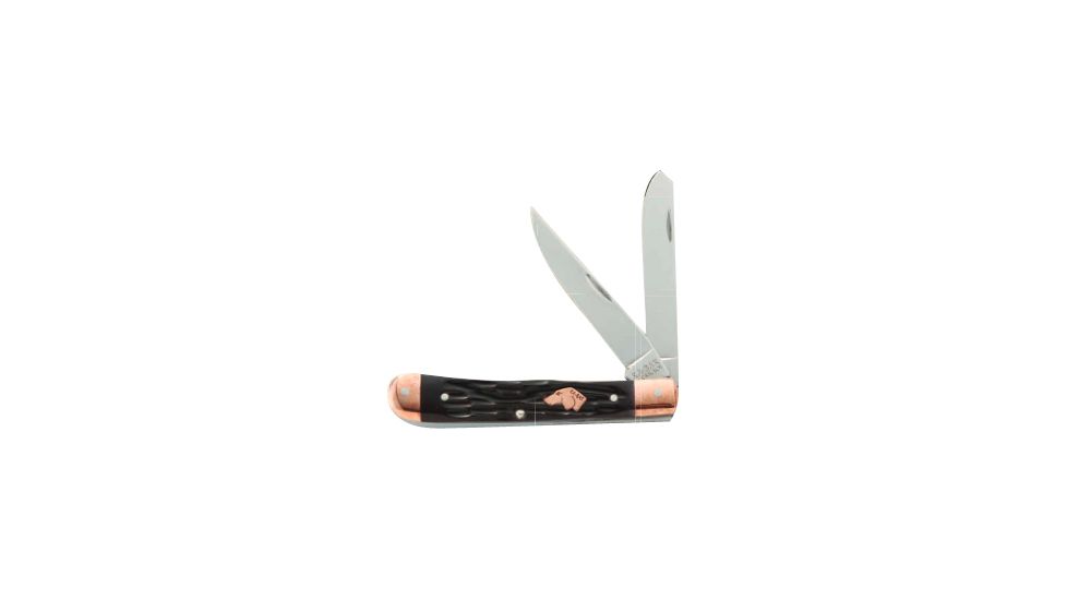 Ka-Bar Knives Coppersmith-2-Blade Folding Trapper, Brown 1-6211CU-4