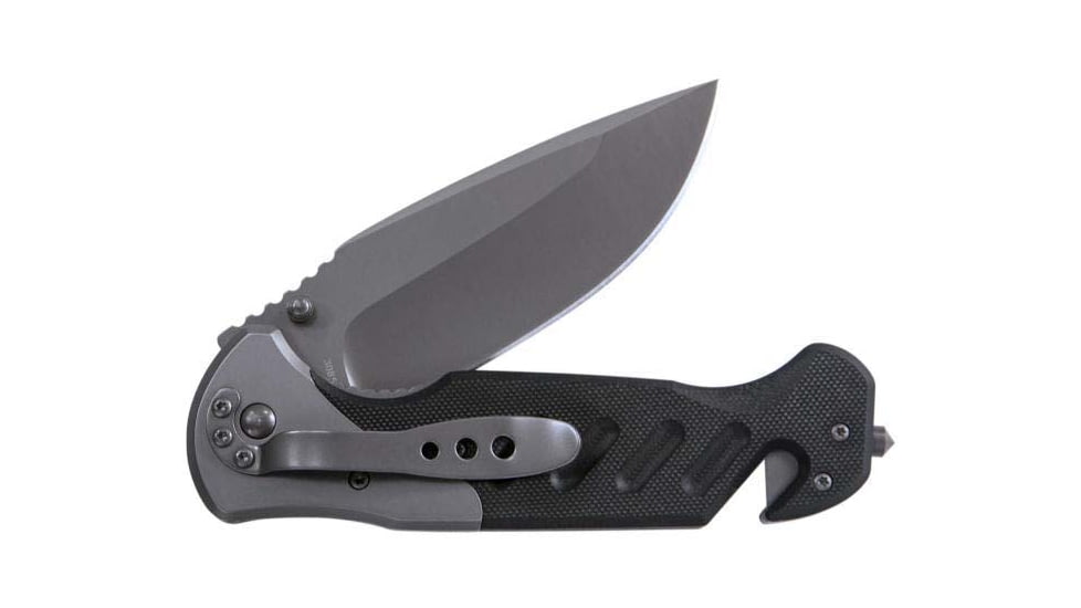 KA-BAR Knives Coypu Folder, G10 Handle, Gray Pocket Clip, Straight Edge, 3085CP